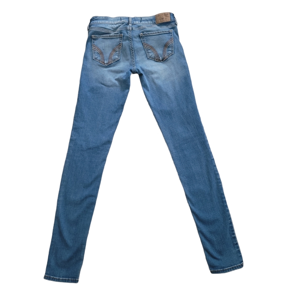 Juniors Hollister 3 R jeans ripped style fringe skinny - Picture 3 of 6